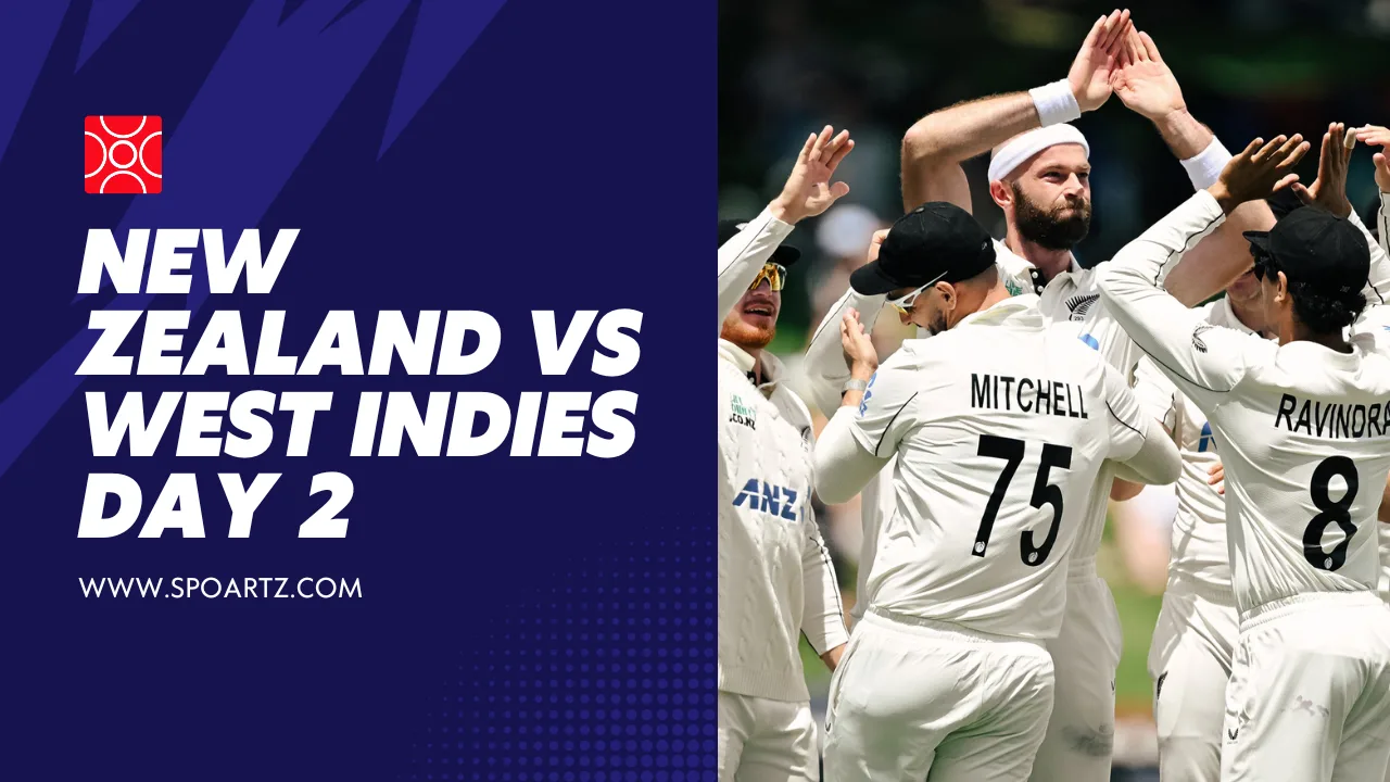 New Zealand vs West Indies Day 2